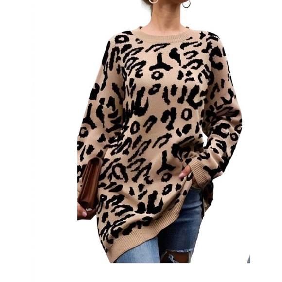 NEW C+D+M leopard print sweater in leopard - Picture 1 of 3